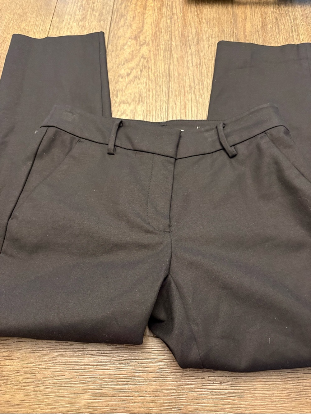 LOFT Women’s “The Riviera Slim”Black Dress Pants - Tailored Straight Cut Size 0P
